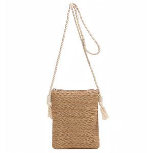 Four Seasons Straw Woven Shoulder Bag Tote Handbag Girl Summer Beach :[